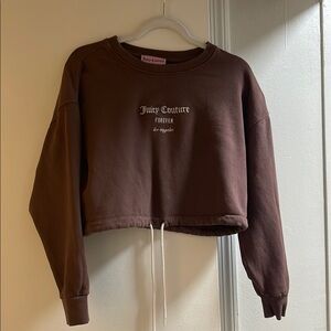 Juicy Couture Brown Hoodie Sweatshirt